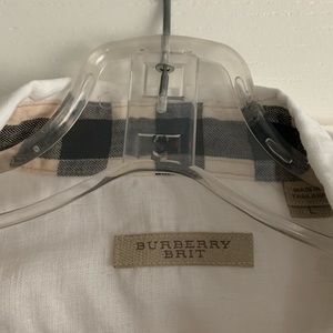 authentic  Burberry linen  shirts-3